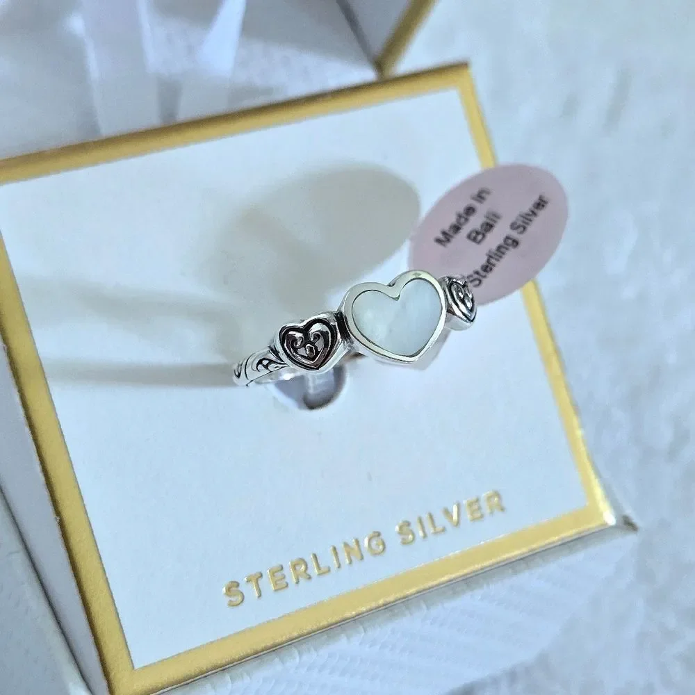 Annika Witt Sterling Silver🤍 Triple3️⃣ Heart❤ Ring💍 - NWT